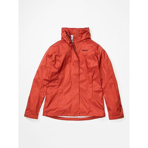 Marmot PreCip Eco Jackets - Womens Rain Jacket Light Red CA6125378 Canada